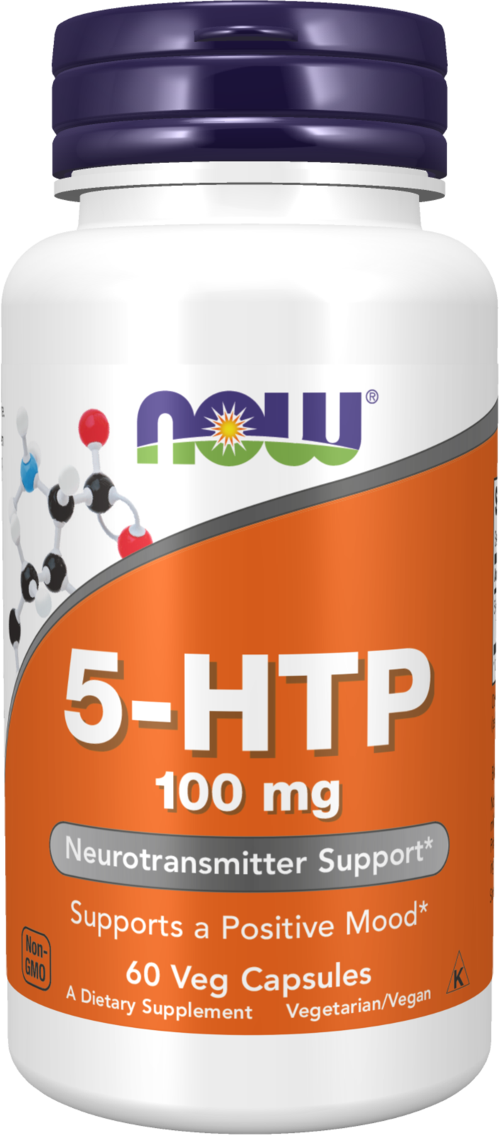 NOW Supplements, 5-HTP (5-hydroxytryptophan) 100 mg, 60 Veg Caps
