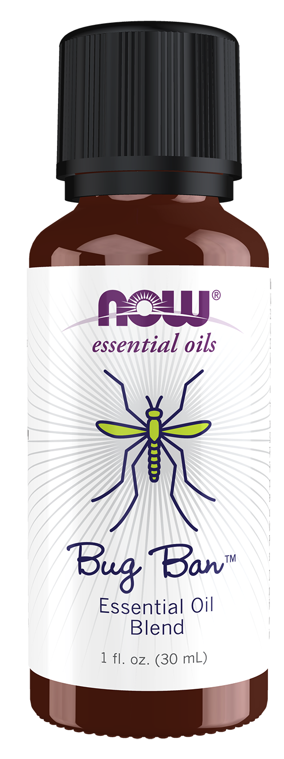 NOW Essential Oils, Bug Ban™ Oil Blend, Outdoor Undiluted Blend, 1 fl. oz