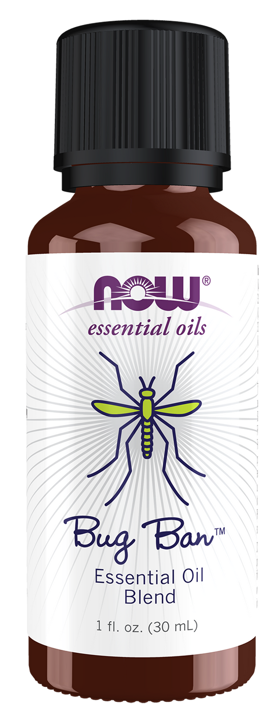 NOW Essential Oils, Bug Ban™ Oil Blend, Outdoor Undiluted Blend, 1 fl. oz