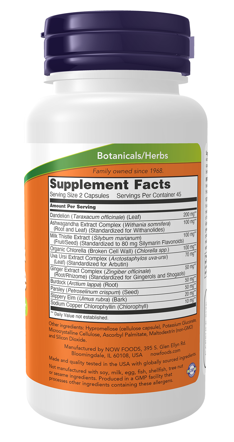 NOW Supplements, Detox and Cleanse, Liver and Kidney Support*, 90 Veg Caps