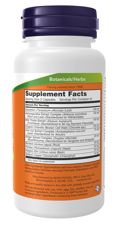 NOW Supplements, Detox and Cleanse, Liver and Kidney Support*, 90 Veg Caps