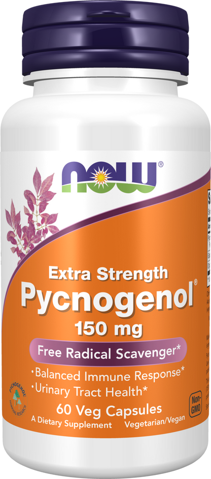 NOW Supplements, Pycnogenol® 150mg, Extra Strength, 60 Veg Caps