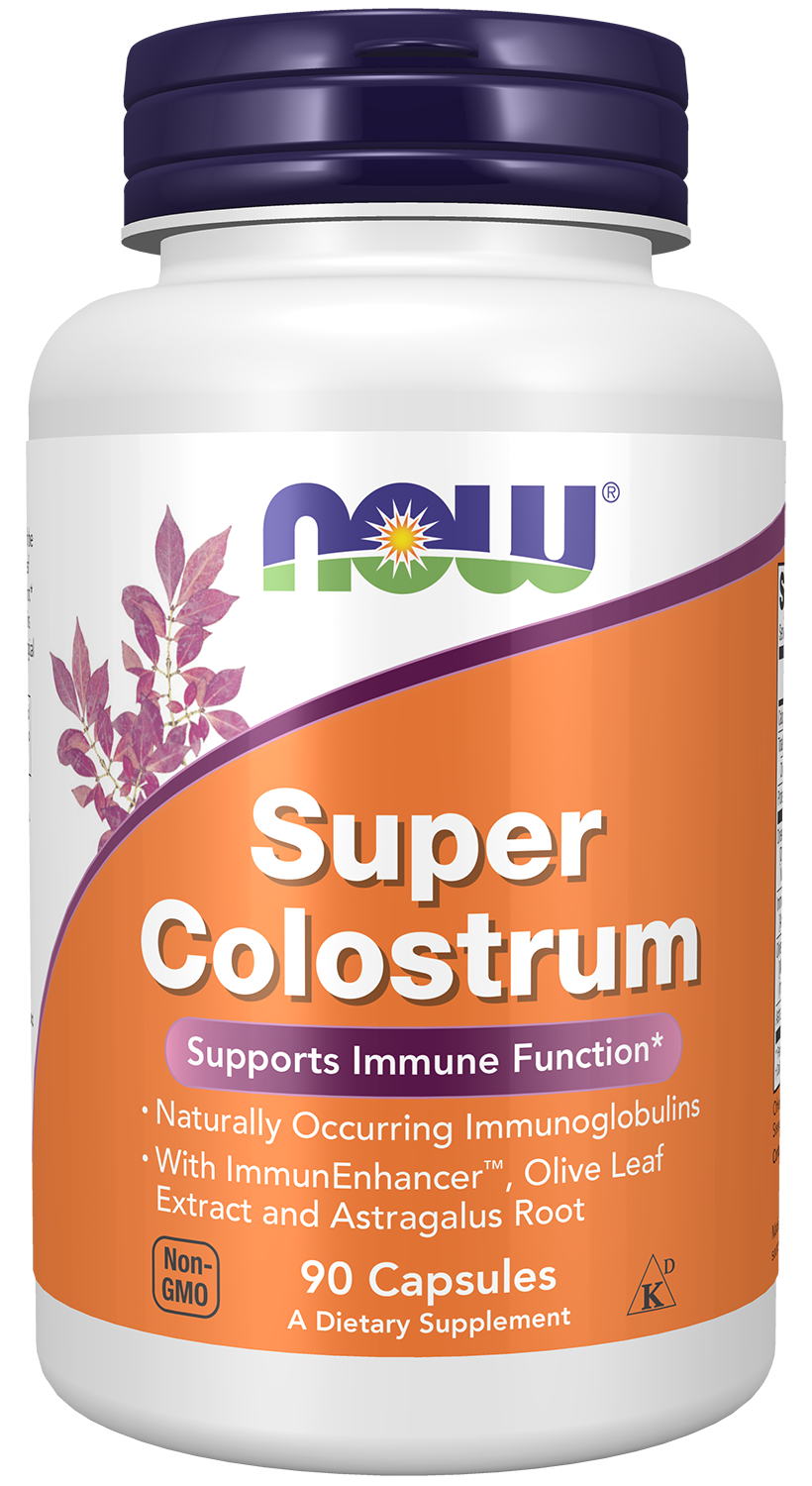 NOW Supplements, Super Colostrum 500 mg, 90 Veg Caps