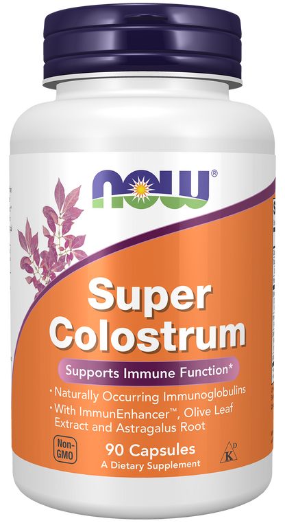 NOW Supplements, Super Colostrum 500 mg, 90 Veg Caps