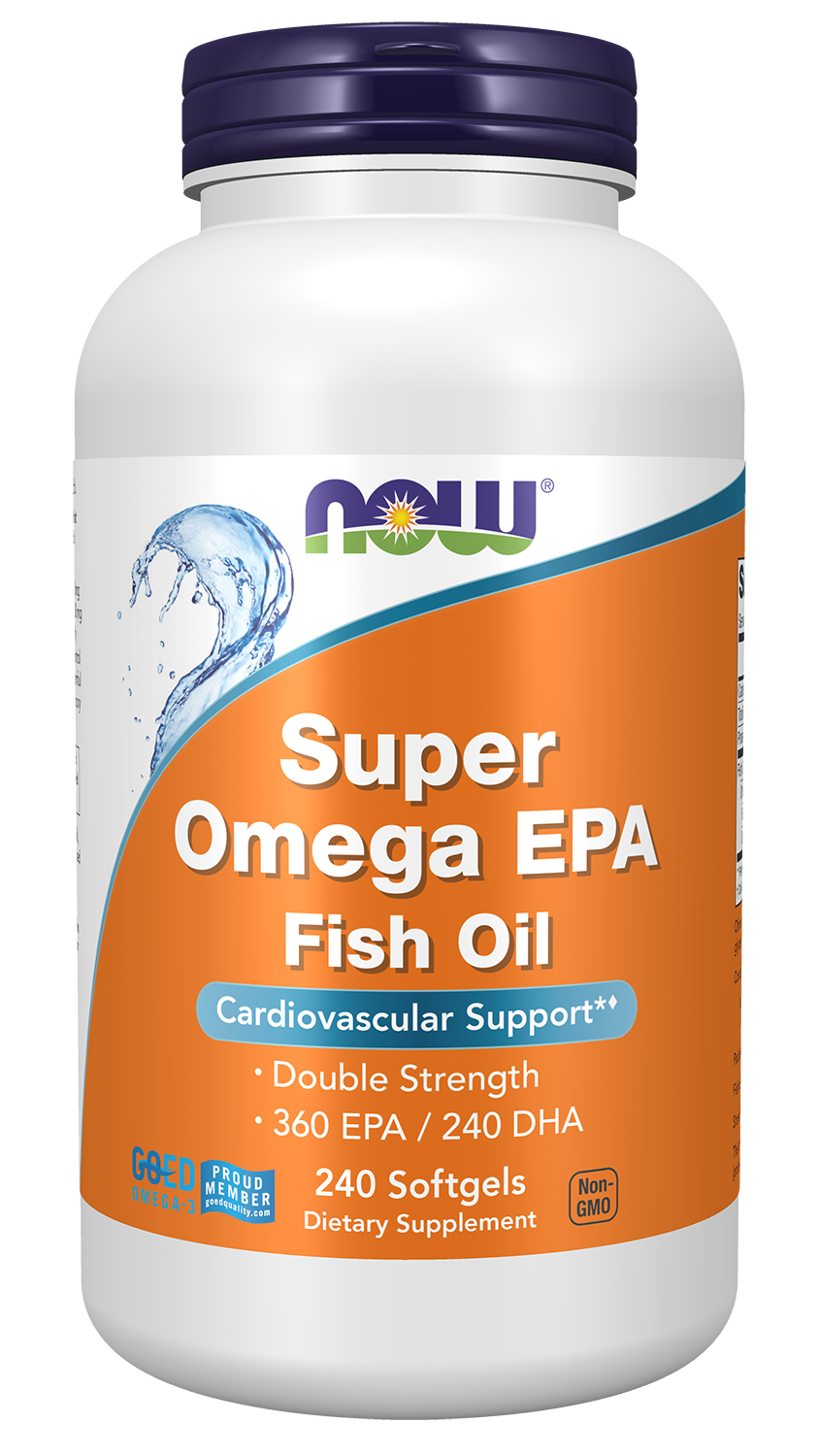 NOW Supplements, Super Omega EPA, Molecularly Distilled, 240 Softgels