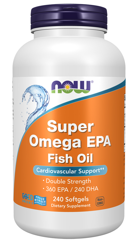 NOW Supplements, Super Omega EPA, Molecularly Distilled, 240 Softgels