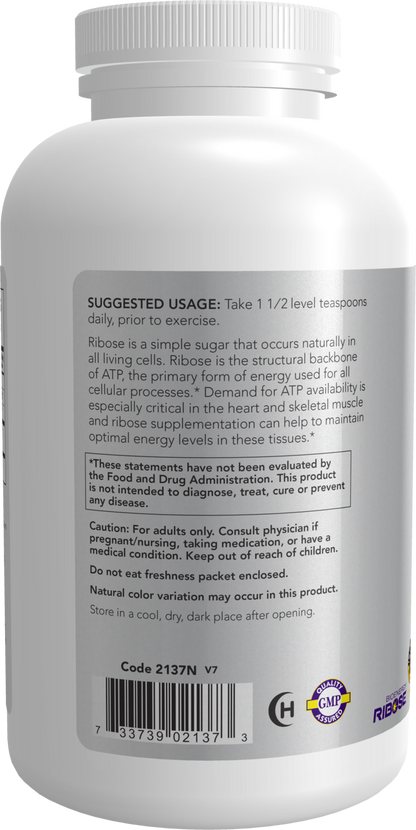 NOW Sports, D-Ribose Powder 5,000 mg, Energy Production*, 1 lb