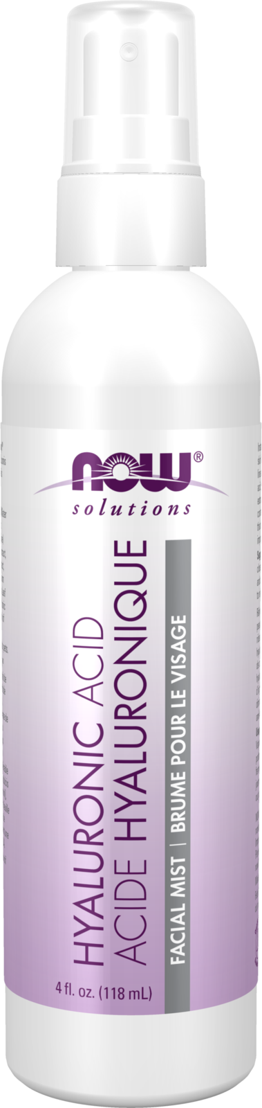 NOW Solutions, Hyaluronic Acid Facial Mist, Hydrating, 4 fl. oz