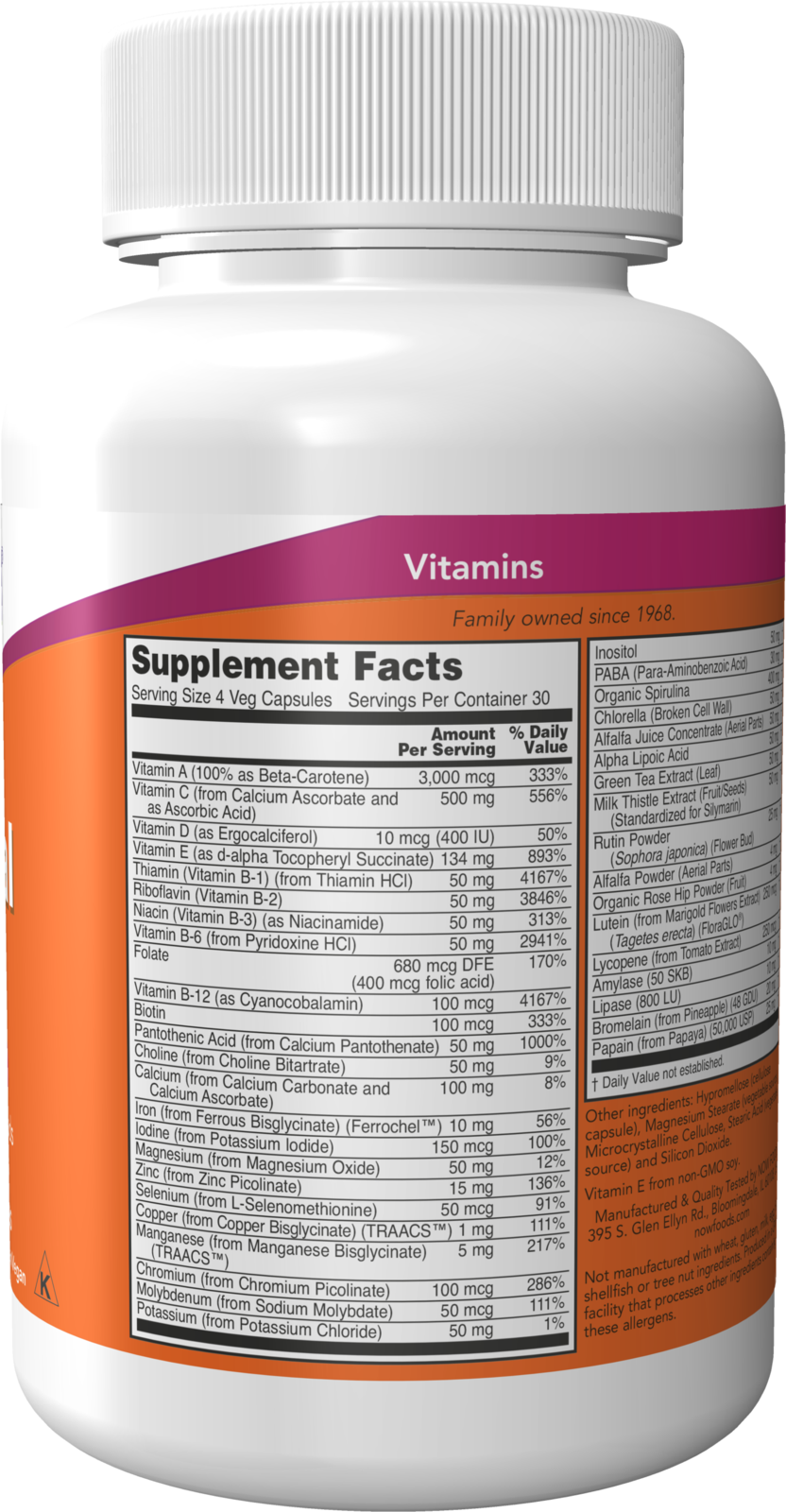 NOW Supplements, Special Two with Green Superfoods & Herbs, 120 Veg Caps