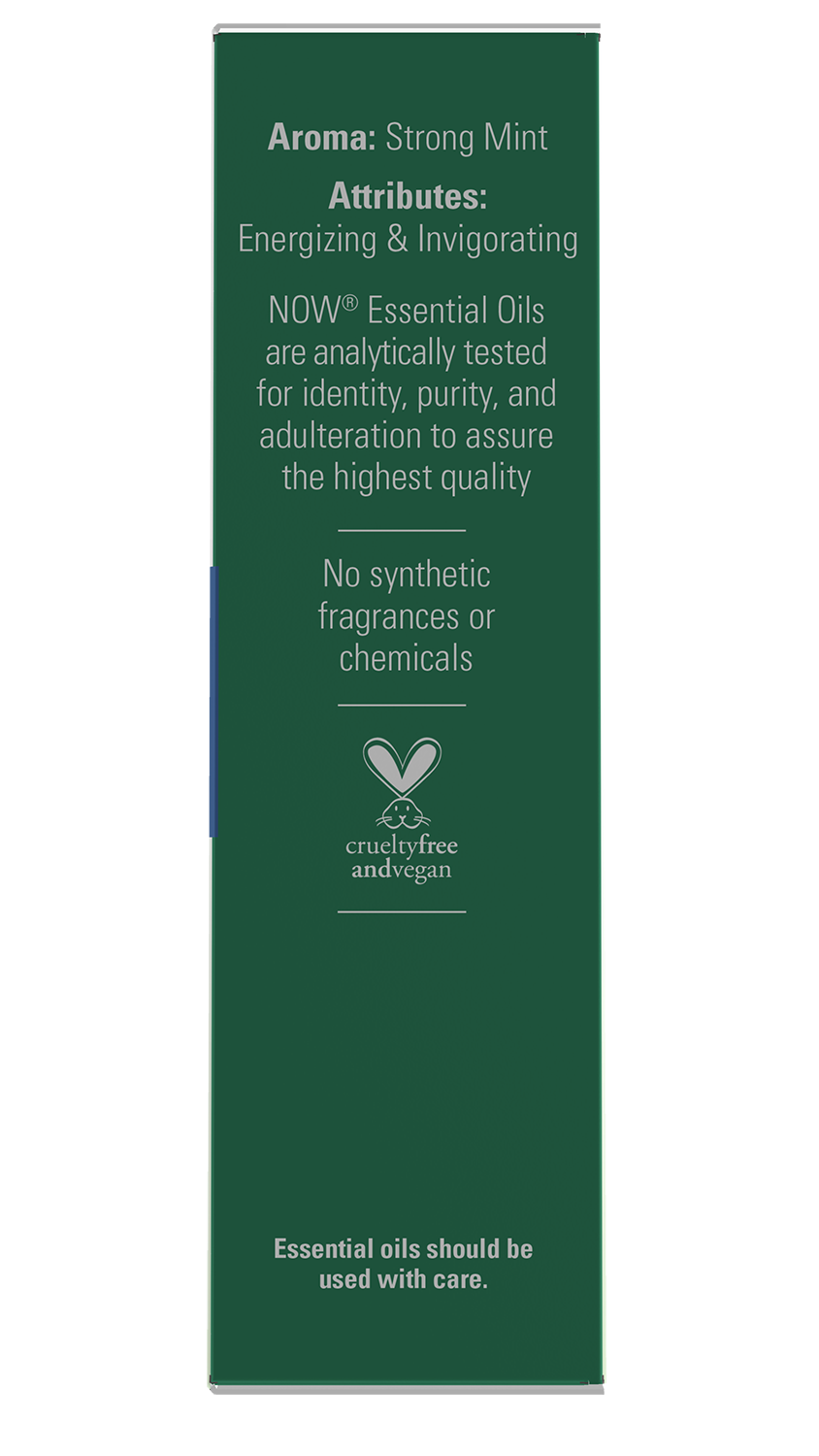 NOW Essential Oils, Organic Peppermint Energizing Roll-On, 10 mL