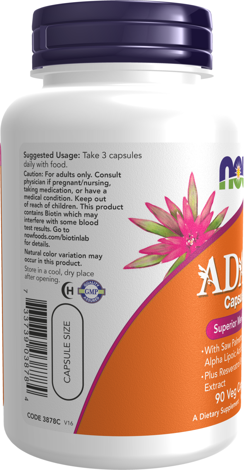 NOW Supplements, ADAM™ Men's Multivitamin, 90 Veg Caps