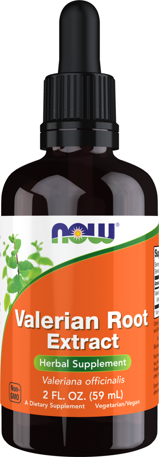 NOW Supplements, Valerian Root Extract Liquid (Valeriana officinalis), 2 oz