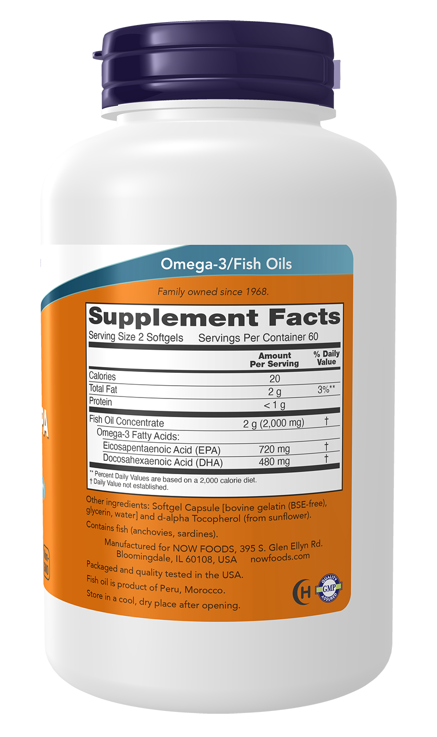 NOW Supplements, Super Omega EPA, Molecularly Distilled, 120 Softgels