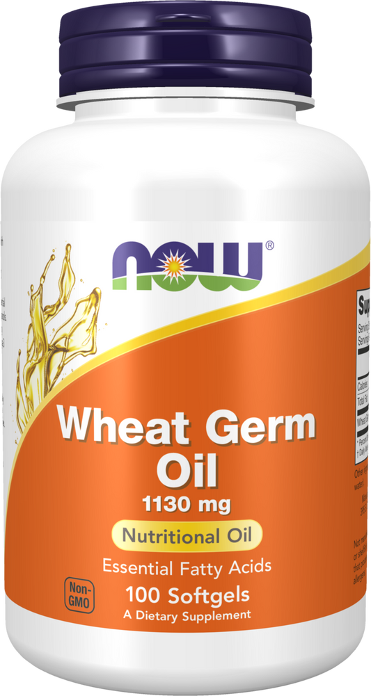 NOW Supplements, Wheat Germ Oil 1,130 mg with EFAs, 100 Softgels
