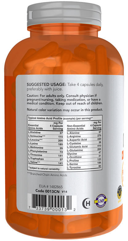 NOW Sports, Amino Complete™, Protein Blend with 20 Aminos, 120 Veg Caps