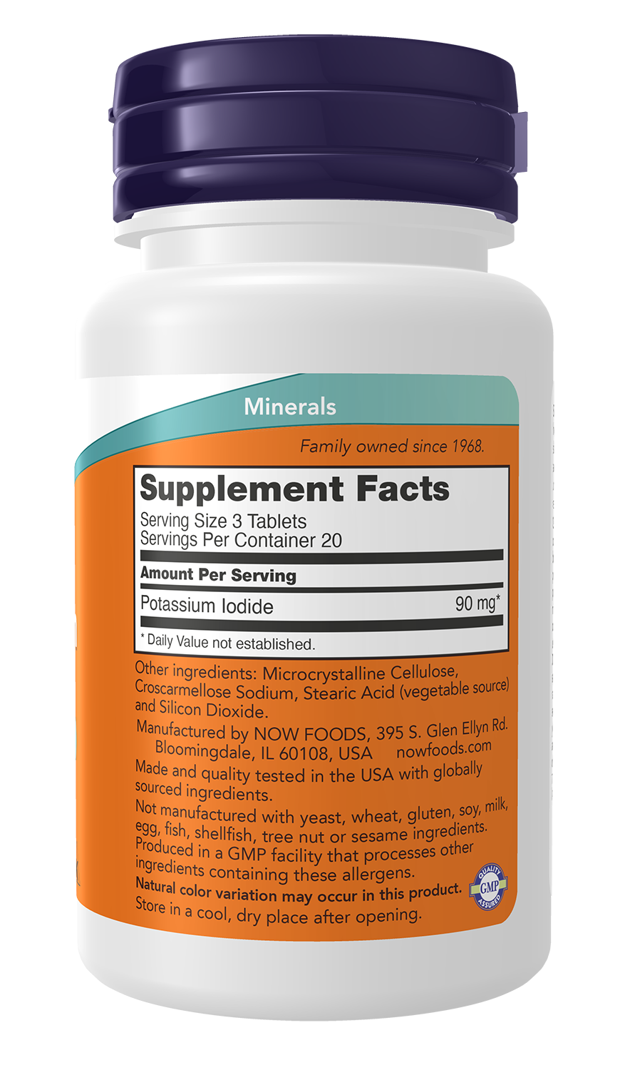 NOW Supplements, Potassium Iodide 30 mg, Dietary Supplement, 60 Tabs