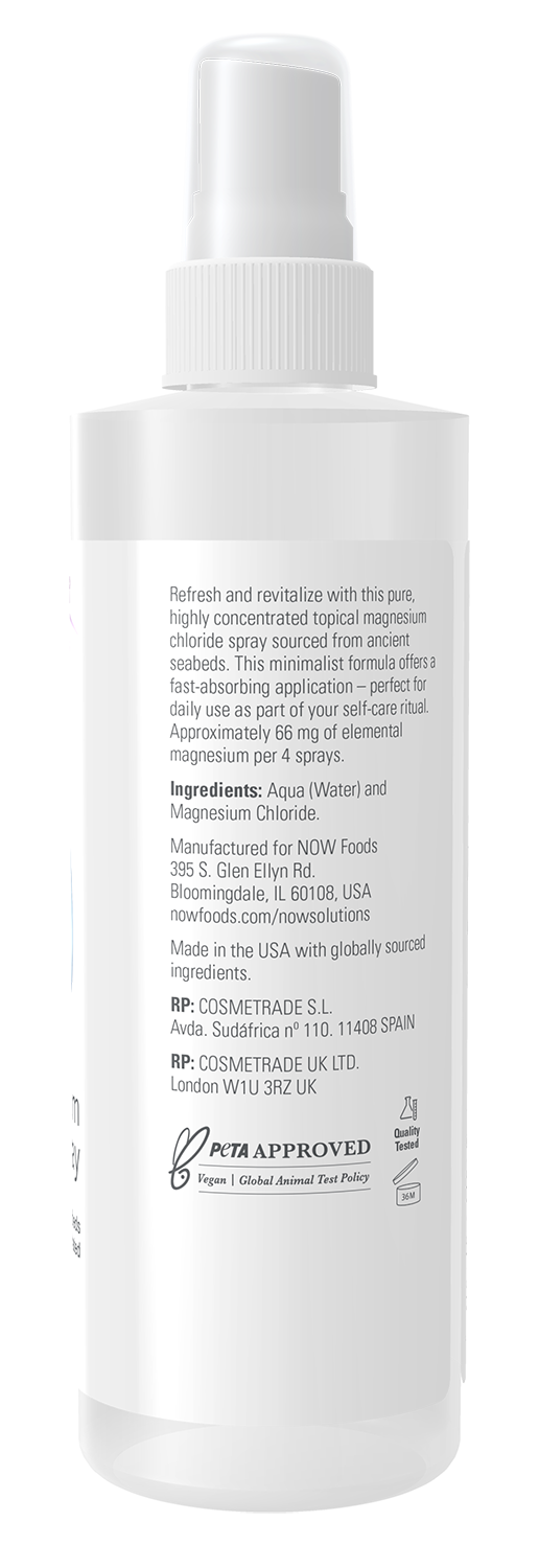 NOW Solutions, Magnesium Topical Spray, from the Ancient Seabed, 8 fl. oz
