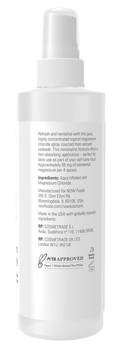 NOW Solutions, Magnesium Topical Spray, from the Ancient Seabed, 8 fl. oz