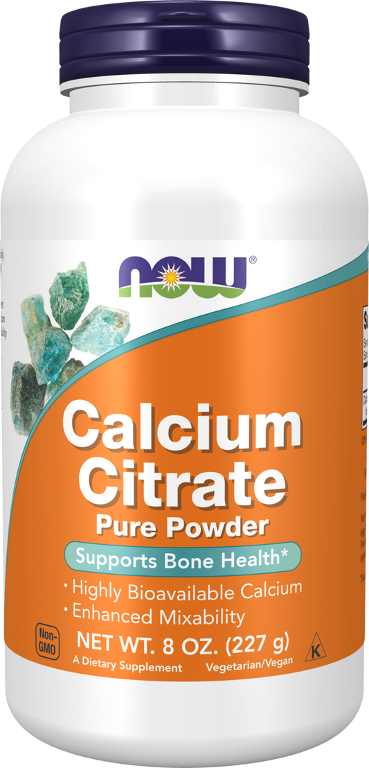 NOW Supplements, Calcium Citrate Powder, Supports Bone Health*, 8 oz