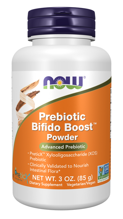 NOW Supplements, Prebiotic Bifido Boost with Prebiotic, Powder, 3-oz