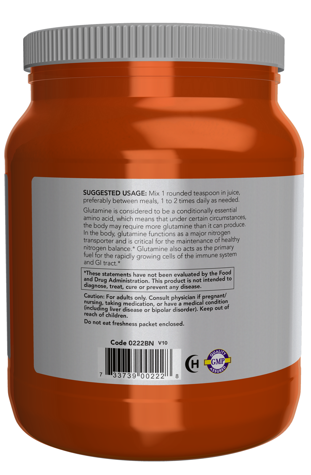 NOW Sports, L-Glutamine Powder, Amino Acid, 2.2 lbs