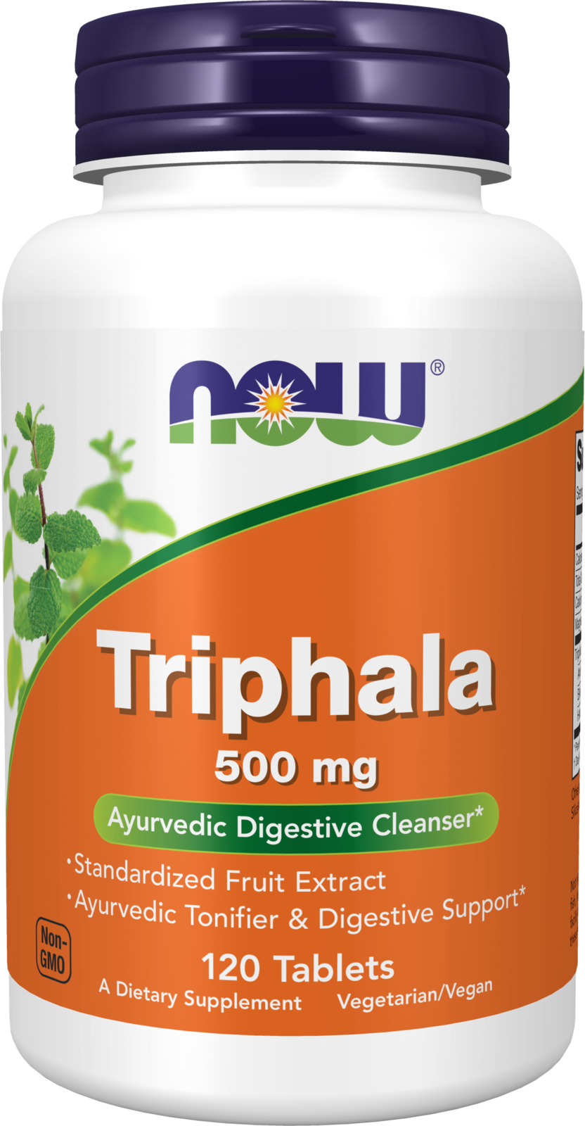 NOW Supplements, Triphala 500 mg, Combo of Harada, Amla & Behada, 120 Tabs