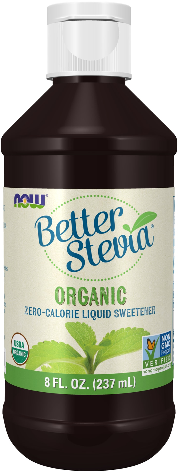 NOW BetterStevia® Organic Zero-Calorie Liquid Sweetener, 8 fl. oz.