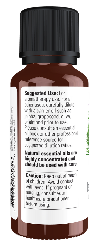NOW Essential Oils, Lemongrass Oil, Undiluted, Steam Distilled, 1 fl. oz