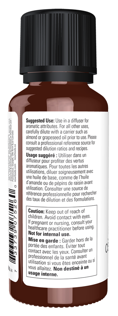 NOW Essential Oils, Atlas Cedar Oil, Undiluted, Steam Distilled, 1 fl. oz