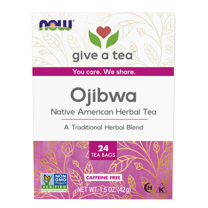 NOW Foods, Give a Tea® , Ojibwa Traditional Herbal Tea, 24 bags