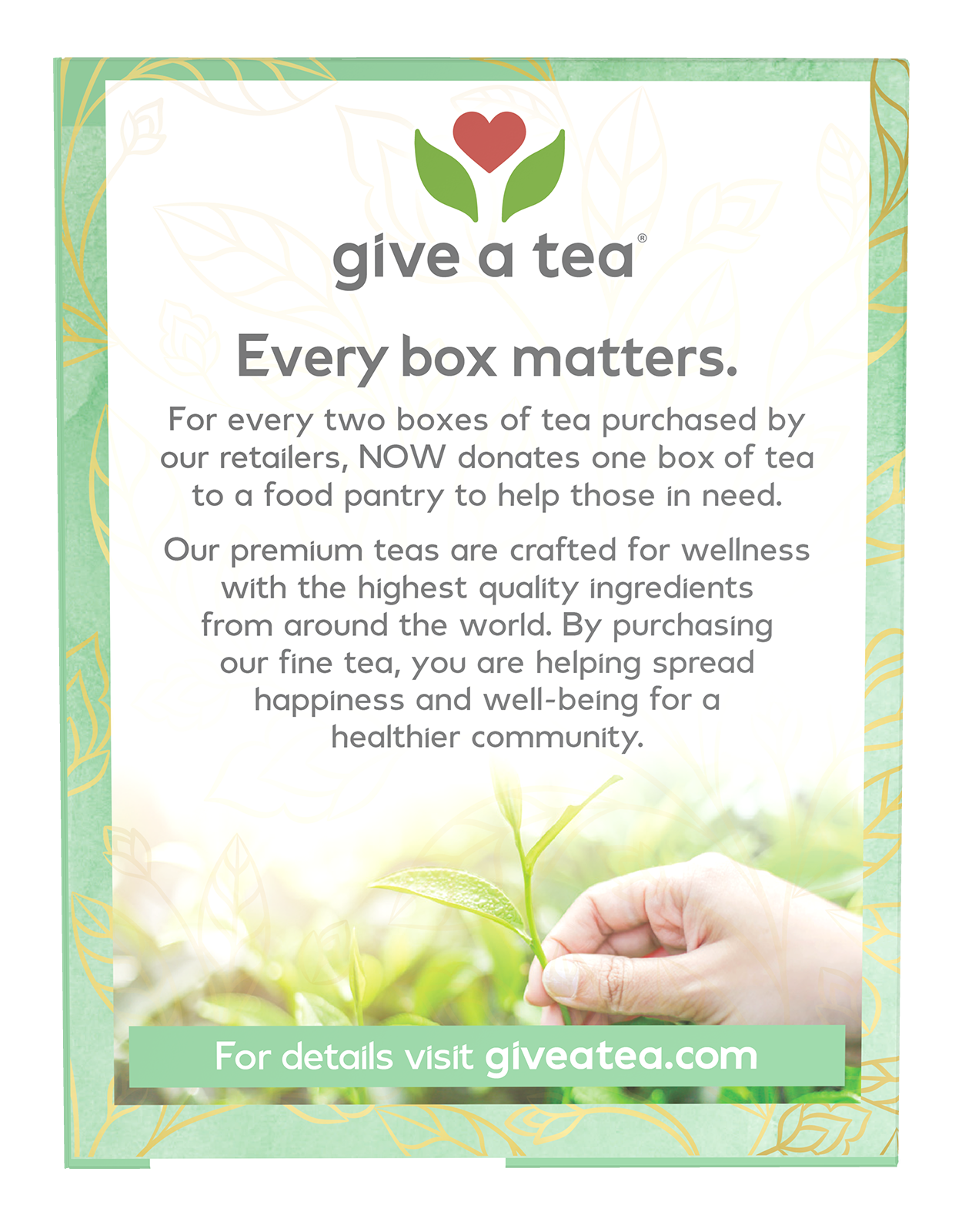 NOW Give a Tea® Organic Senna Mint Tea, Occasional Constipation*, 24 bags