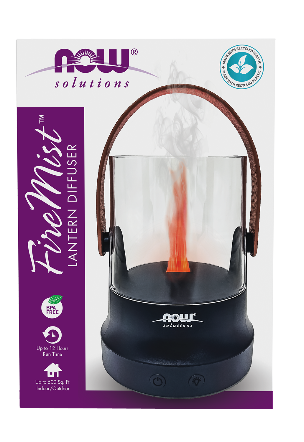 NOW Solutions, FireMist Lantern, Rechargeable USB Ultrasonic Oil Diffuser