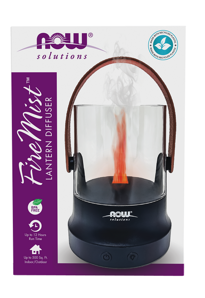 NOW Solutions, FireMist Lantern, Rechargeable USB Ultrasonic Oil Diffuser