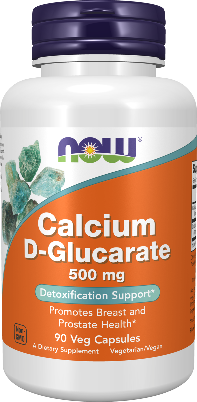 NOW Supplements, Calcium D-Glucarate 500 mg, Detox Support*, 90 Veg Caps