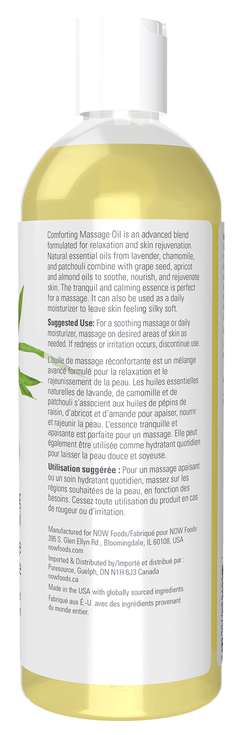 NOW Solutions, Comforting Massage Oil, Soothing and Nourishing, 16 fl. oz