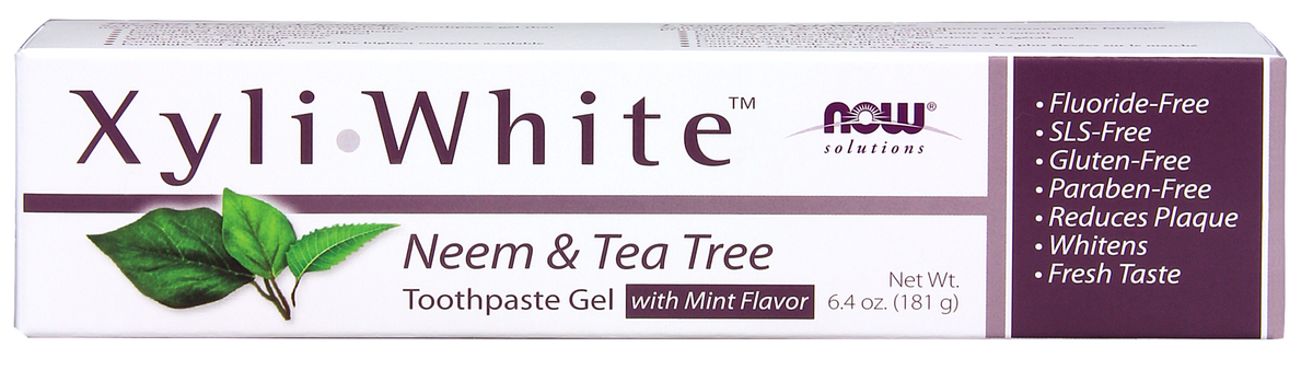NOW Solutions, Xyliwhite™ Toothpaste Gel, Neem and Tea Tree, 6.4 oz
