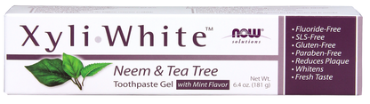 NOW Solutions, Xyliwhite™ Toothpaste Gel, Neem and Tea Tree, 6.4 oz