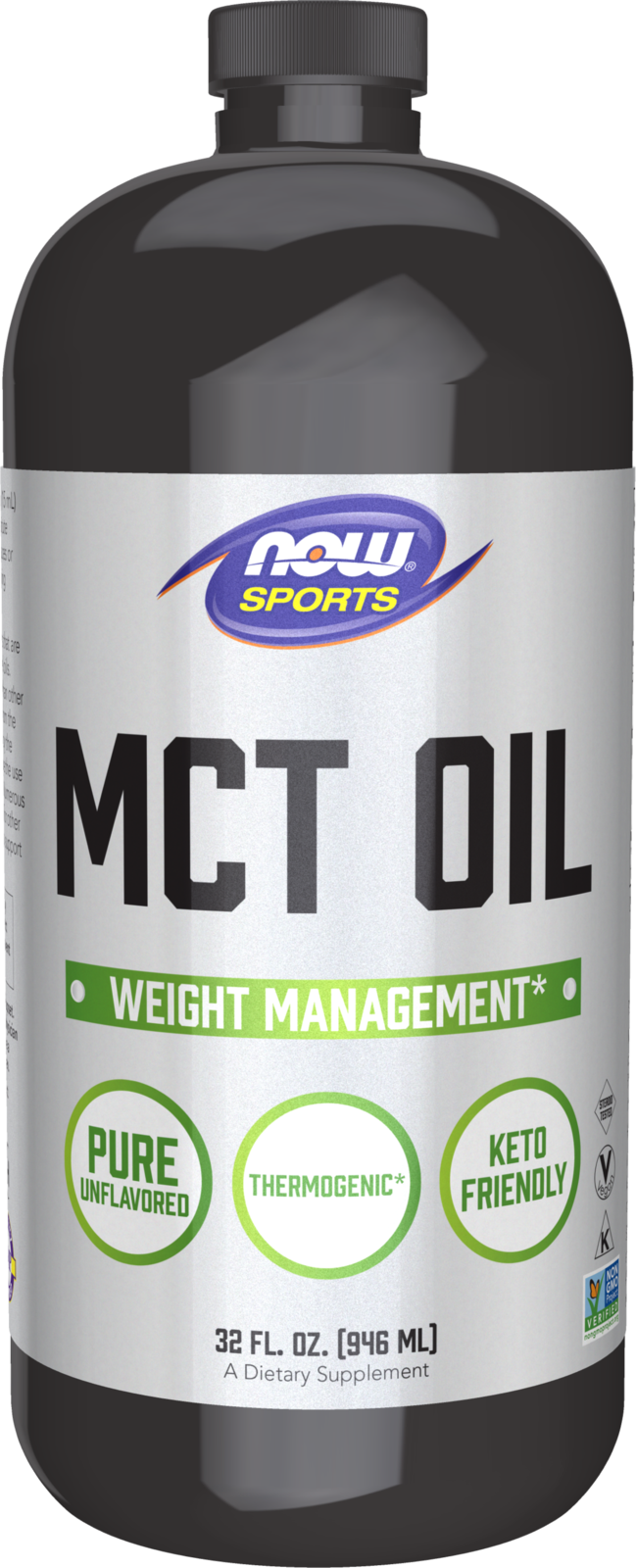 NOW Sports, MCT  Oil 14 g, Weight Management*, Liquid, 32 fl. oz