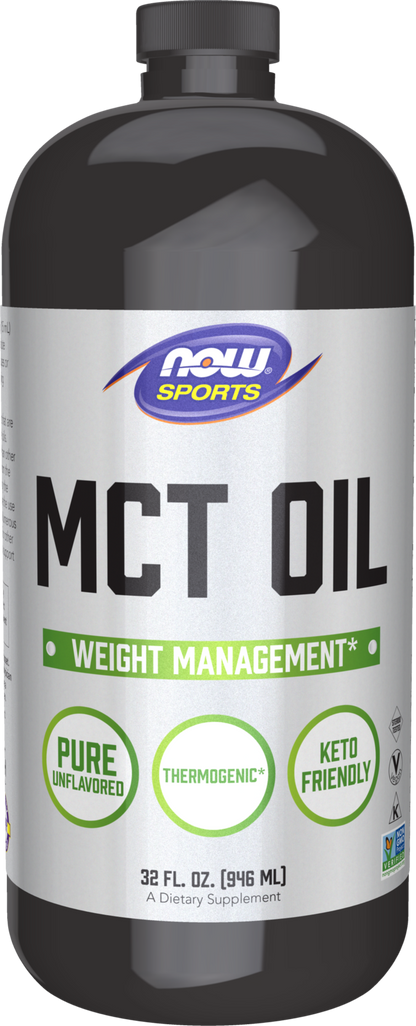 NOW Sports, MCT  Oil 14 g, Weight Management*, Liquid, 32 fl. oz