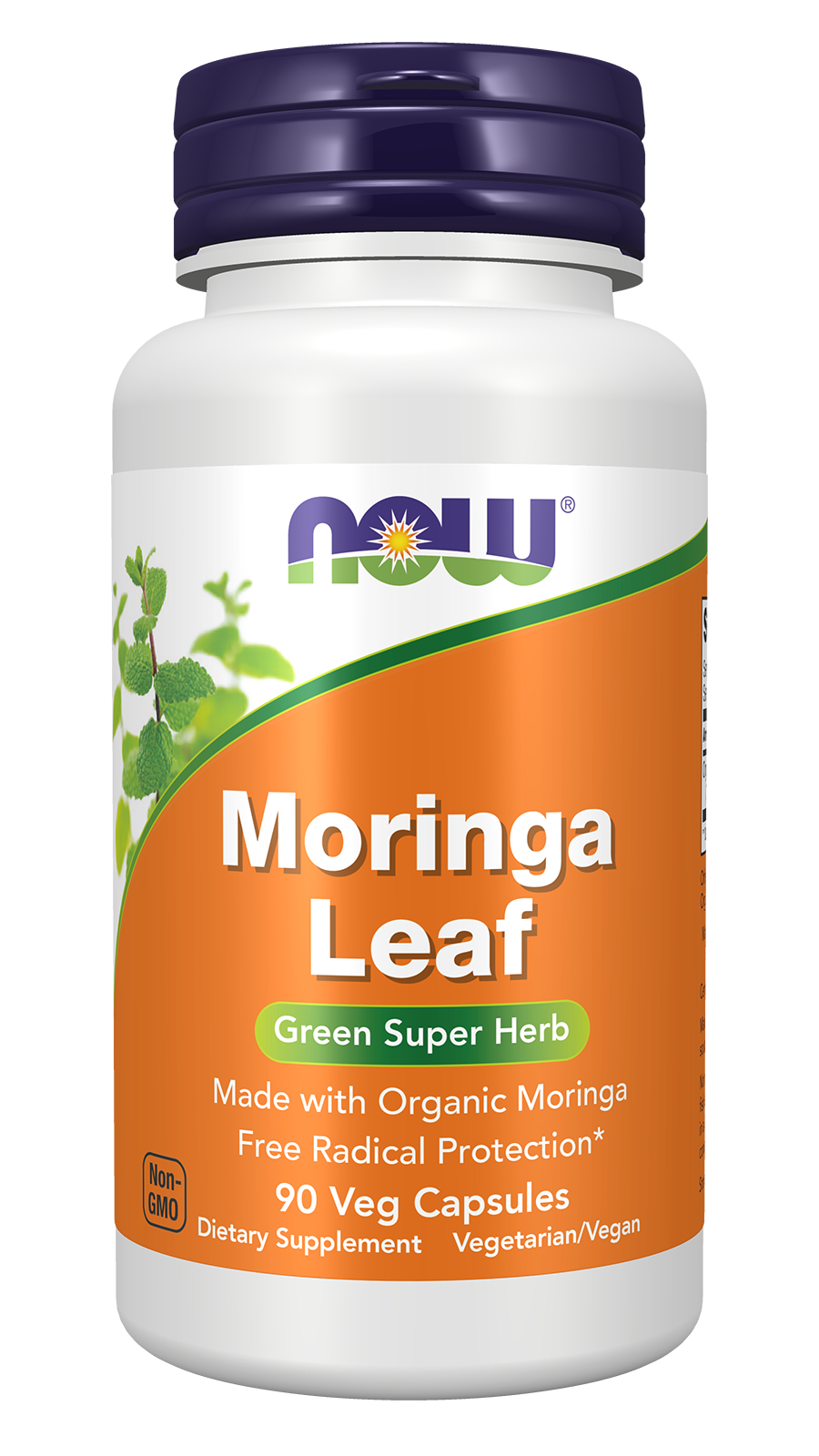 NOW Supplements, Moringa Leaf, Free Radical Protection*, 90 Veg Caps