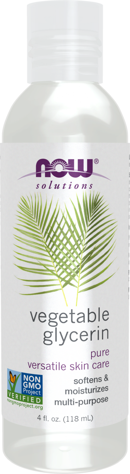 NOW Solutions, Vegetable Glycerin, Multi-Purpose Skin Care, 4 fl. oz