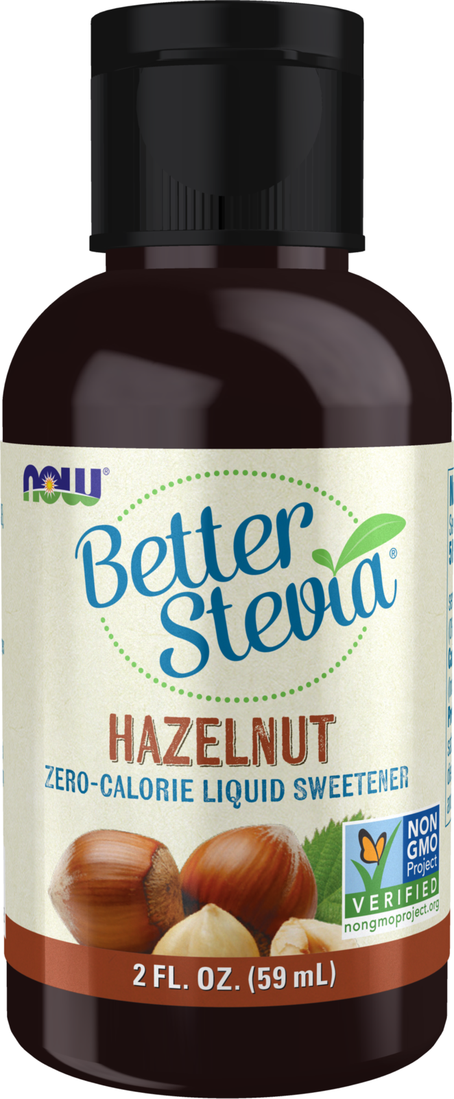 NOW  BetterStevia® Hazelnut Zero-Calorie Liquid Sweetener, 2 fl. oz.