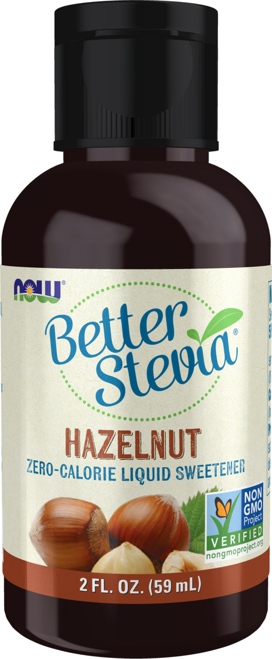 NOW  BetterStevia® Hazelnut Zero-Calorie Liquid Sweetener, 2 fl. oz.