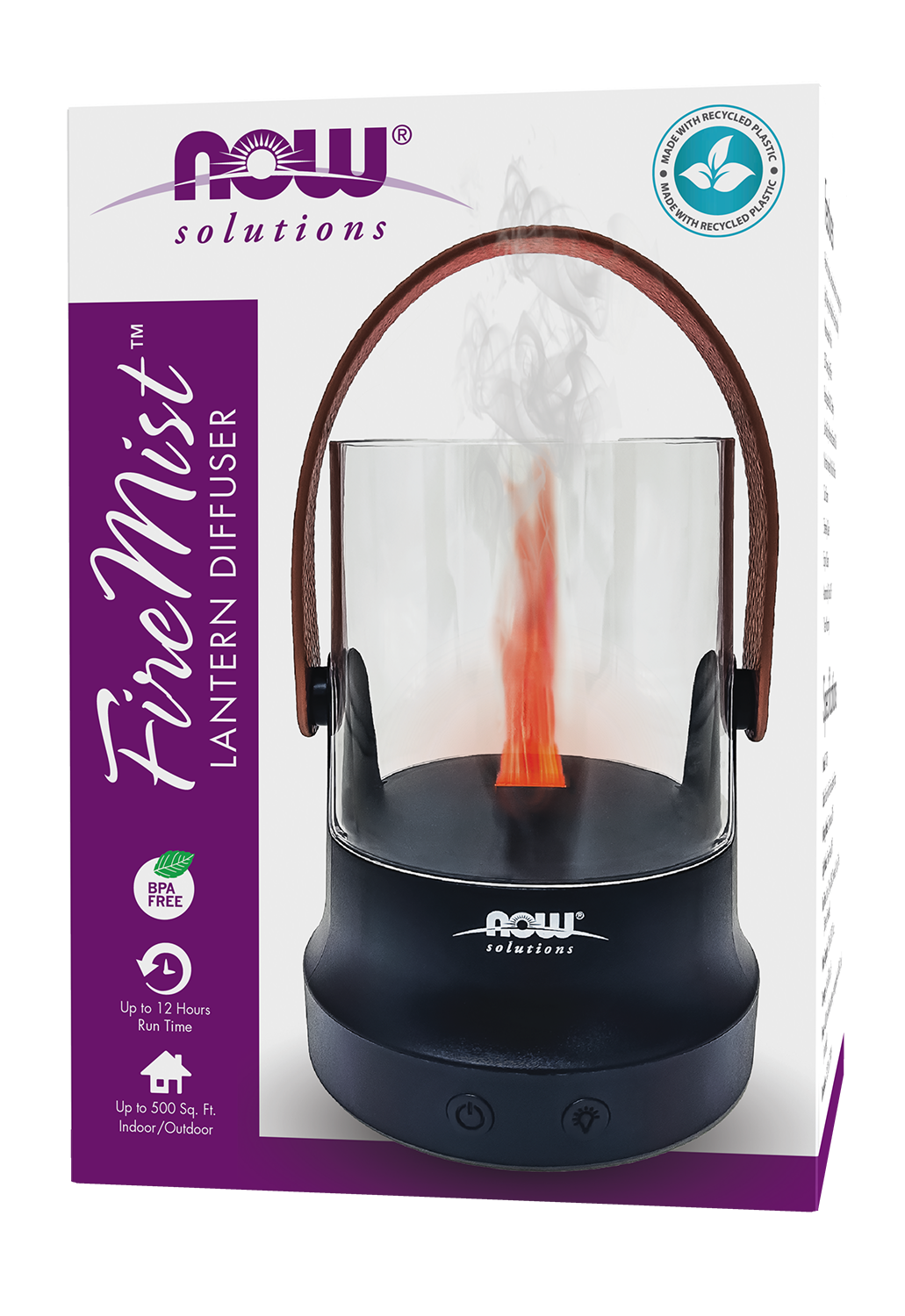 NOW Solutions, FireMist Lantern, Rechargeable USB Ultrasonic Oil Diffuser