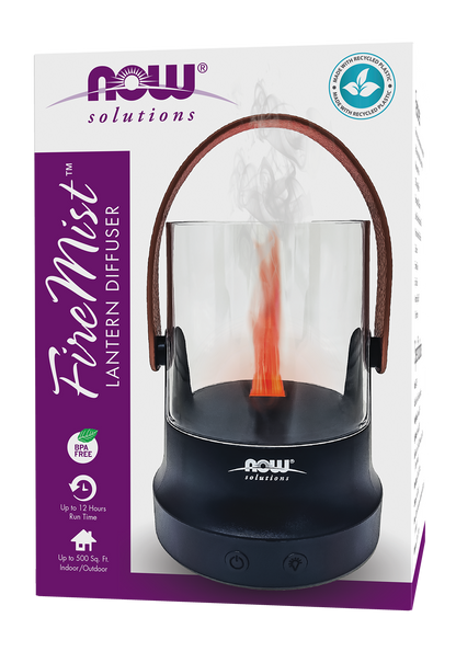 NOW Solutions, FireMist Lantern, Rechargeable USB Ultrasonic Oil Diffuser