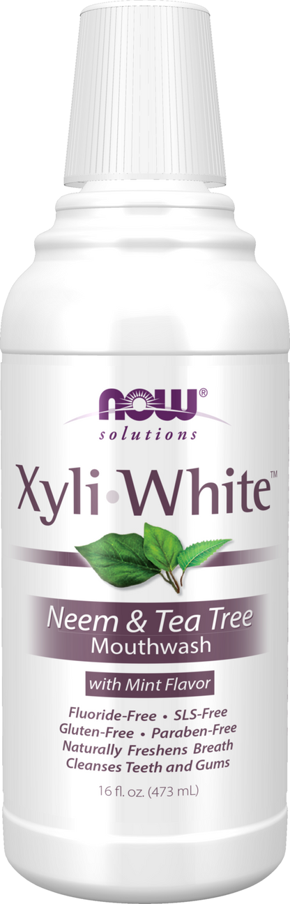 NOW Solutions, Xyliwhite™ Mouthwash, Neem and Tea Tree Flavor, 16 fl. oz