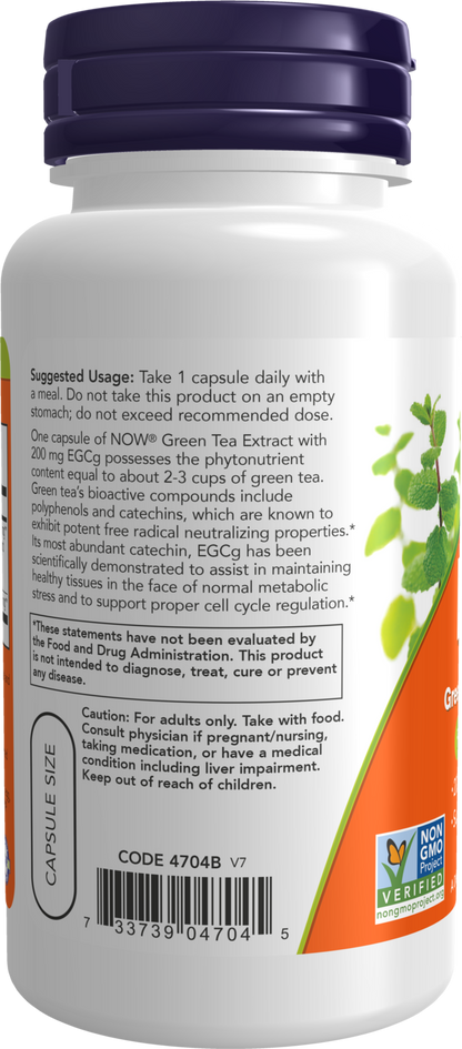 NOW Supplements, EGCg Green Tea Extract 400 mg, 90 Veg Caps