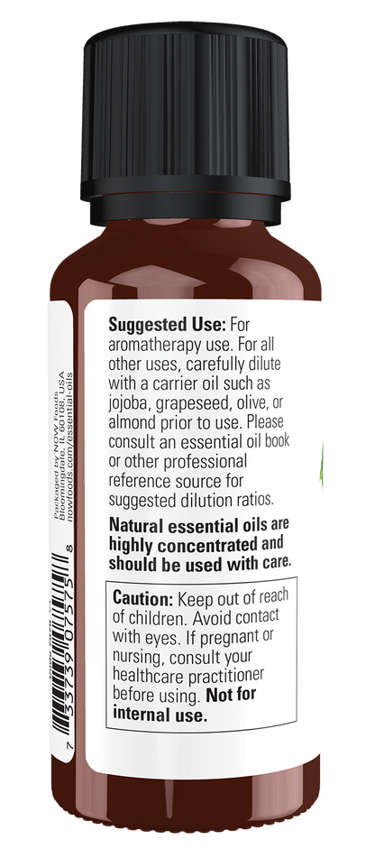 NOW Essential Oils, Patchouli Oil, Steam Distilled, Undiluted, 1 fl. oz