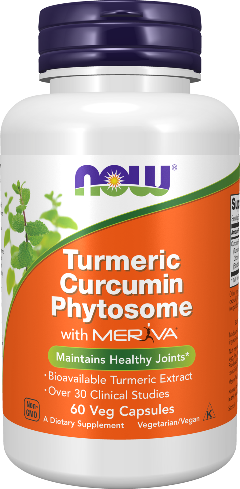 NOW Supplements, Curcumin Phytosome, Bio-Enhanced Turmeric Ext, 60 Veg Caps