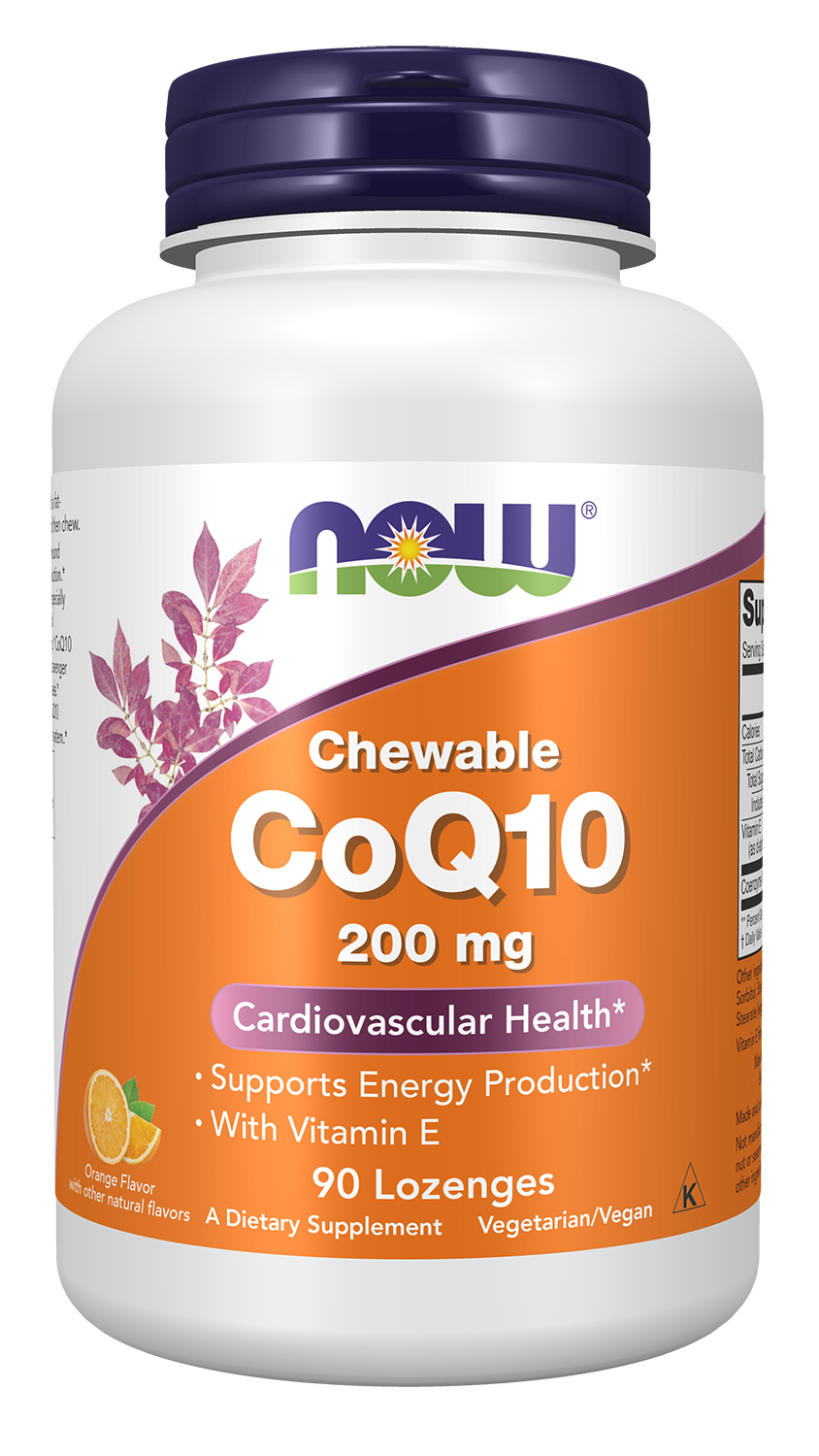 NOW Supplements, CoQ10 200 mg, Pharmaceutical Grade, 90 Lozenges